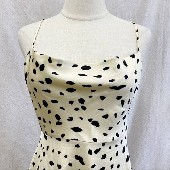 ASTR the label leopard print slip cowl neck skater A Line dress Size Small - Picture 8 of 15